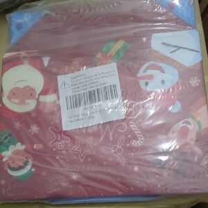 Festive Red Santa And Blue Snowman Gift Bags